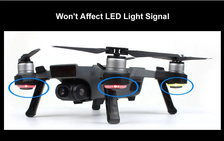 4 шт./компл. стабилизаторы шасси посадочный Противоскользящий защитный кожух камеры для DJI SPARK