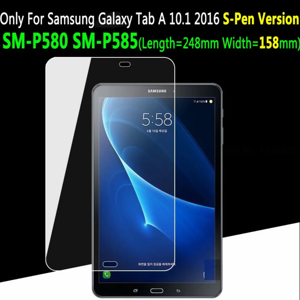 Для Samsung Galaxy Tab A 7,0 8,0 9,7 10,1 10,5 T280 T290 T350 T380 T550 T510 T580 T585 P580 P200 закаленное Стекло Экран протектор - Цвет: For SM-P580 SM-P585