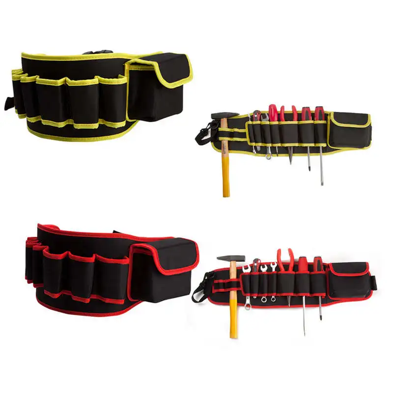

Urijk 1PC Multi-pocket Waist Bag Magnetic Wristband For Electrician Contractor Handware Tool Storage Bags New 2018