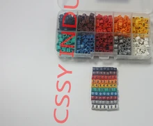 2018 freeshipping EC-0 EC-1 EC-2 EC-3 from 0.75-10mm2 10 different number and color 0-9 cable marker set ec weird science vol 1