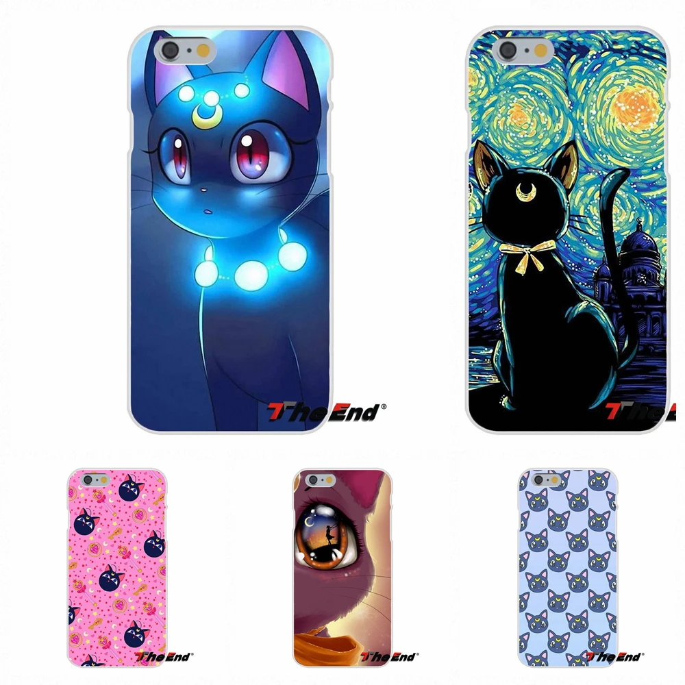 

Cute sailor moon lune cat Art Soft Silicone Case For Huawei G7 G8 P8 P9 Lite Honor 4C 5X 5C 6X Mate 7 8 9 Y3 Y5 Y6 II