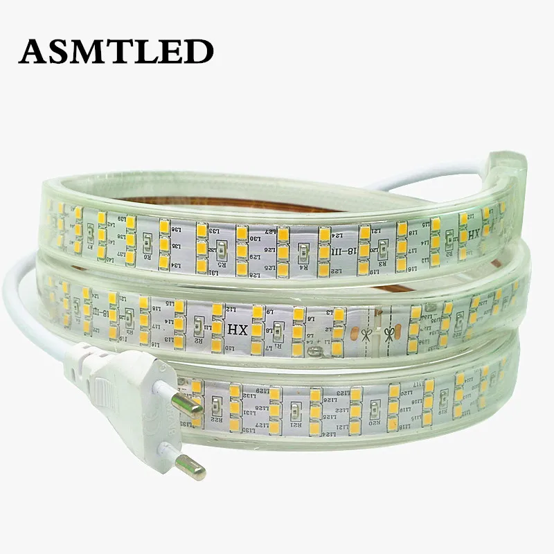 Новая светодиодная лента AC 220 V 230 240 SMD 2835 гибкий светодиодный Tamp 276 s/m для римского