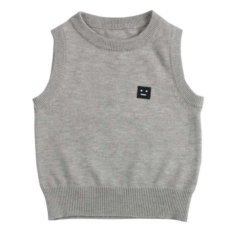Children Vests Sweaters Cotton vest Children top quality sleeveless sweaters Kids boys O-Neck pullover knitting vest coat