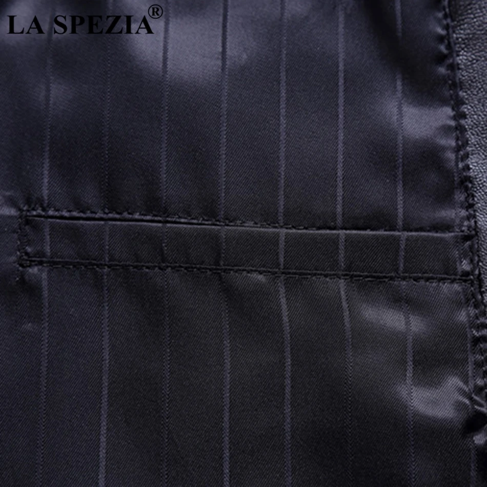 LA SPEZIA Mens Waistcoat Genuine Sheepskin Leather Vest Male Business Luxury Solid Vintage Autumn Plus Size Sleeveless Jackets LA SPEZIA Mens Waistcoat Genuine Sheepskin Leather Vest Male Business Luxury Solid Vintage Autumn Plus Size Sleeveless Jackets