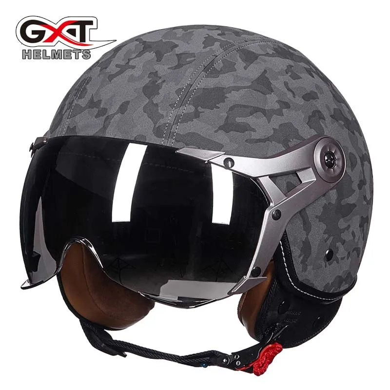 2018 New GXT Harley style Air Force Retro motorcycle helmet half face