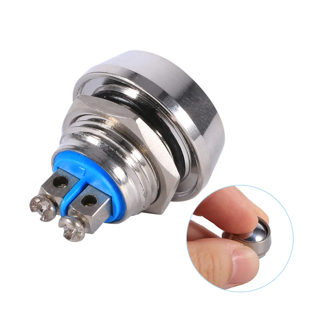

12mm Momentary Toggle Dome Top waterproof Metal Push Button Switch Car Accessories