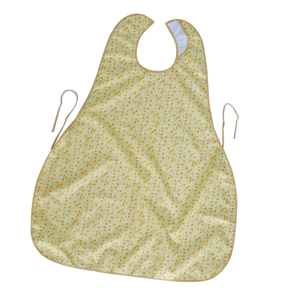 Resuable Adult Cotton Saliva Towel Anti-spill Clothing Protector Elderly Bib Great for Bedridden, Patient