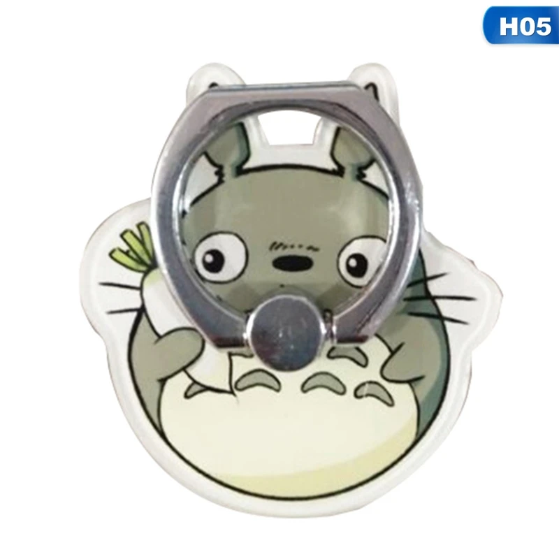 Totoro Design Phone Holders 360 Degree Plastic Finger Ring Mobile Phone Smartphone Stand Holder For iPhone Samsung Xiaomi