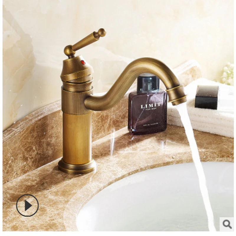 

All Antique Copper Toilet Faucet Restoring Ancient Ways Heightening The Stage Basin Bibcock Of Cold Hot Water Basin