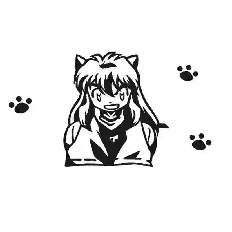 Pegatina Inuyasha Sticker Anime Cartoon 