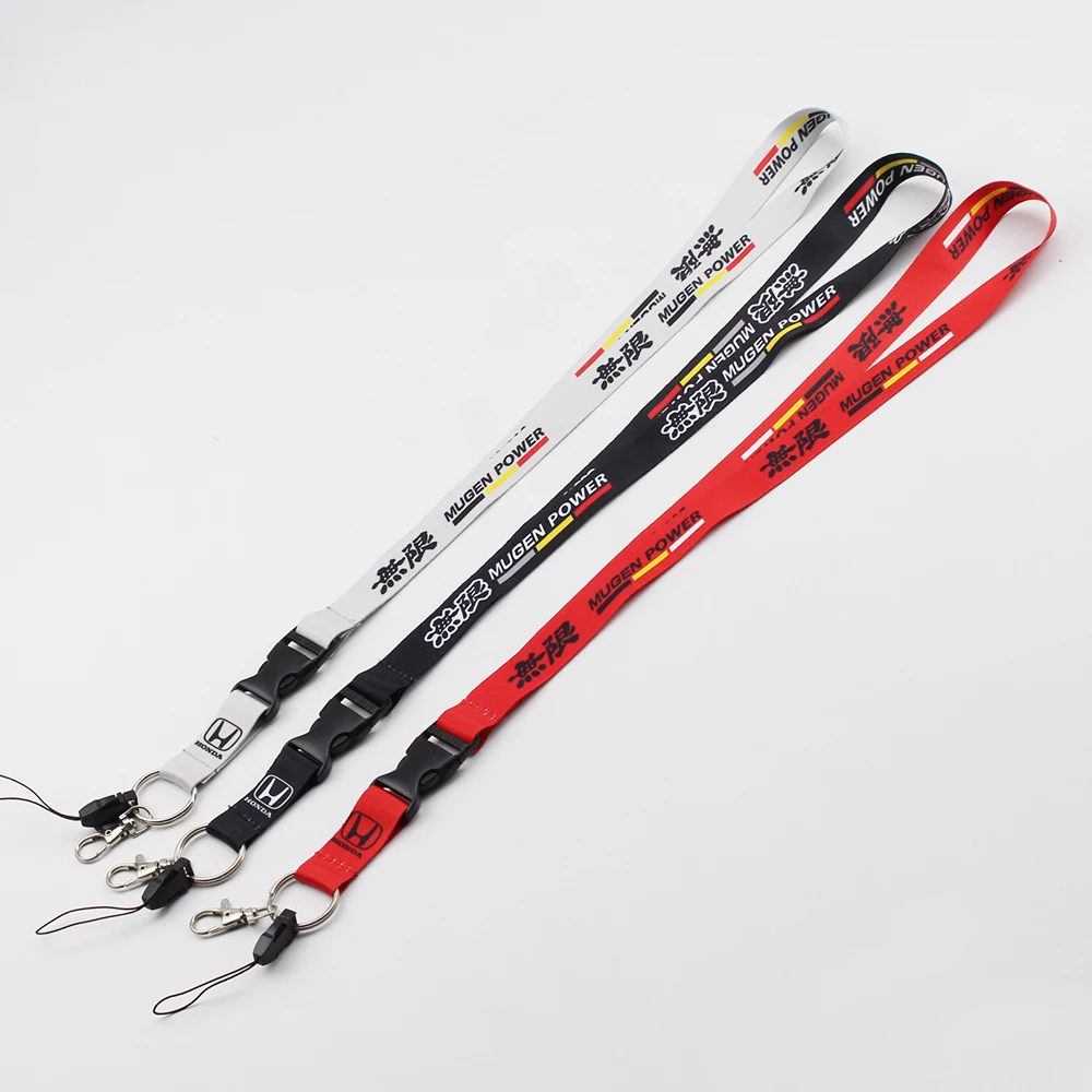 mugen power Racing Key Lanyard для ключа мобильного ID карты подвесной ремень переоборудование