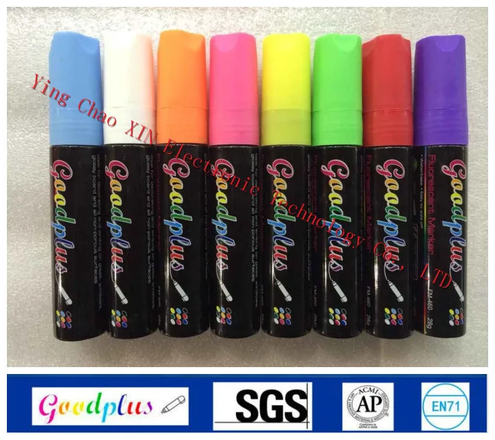 

Highlighter 15mm Liquid Chalk Marker Pen Broad Tip for LED Writing Board 40pcs/Lot Erasable Non-toxic Window Marker Pen