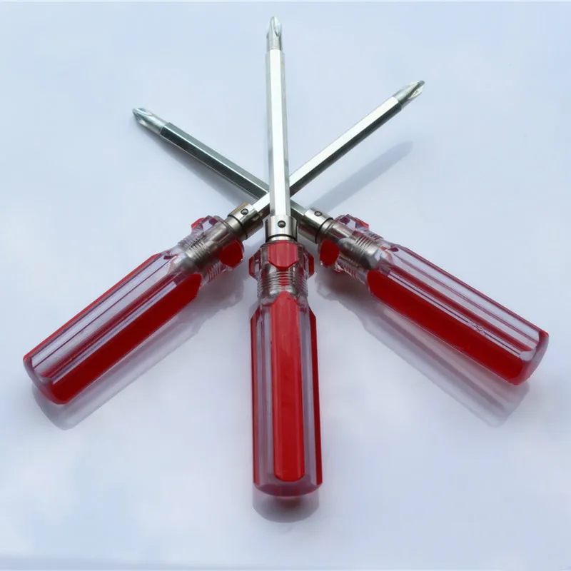 

Transparent Crystal Dual-purpose Screwdriver Batch Color Handle Cross-word Double-use Screwdriver Multi-function Screwdriver