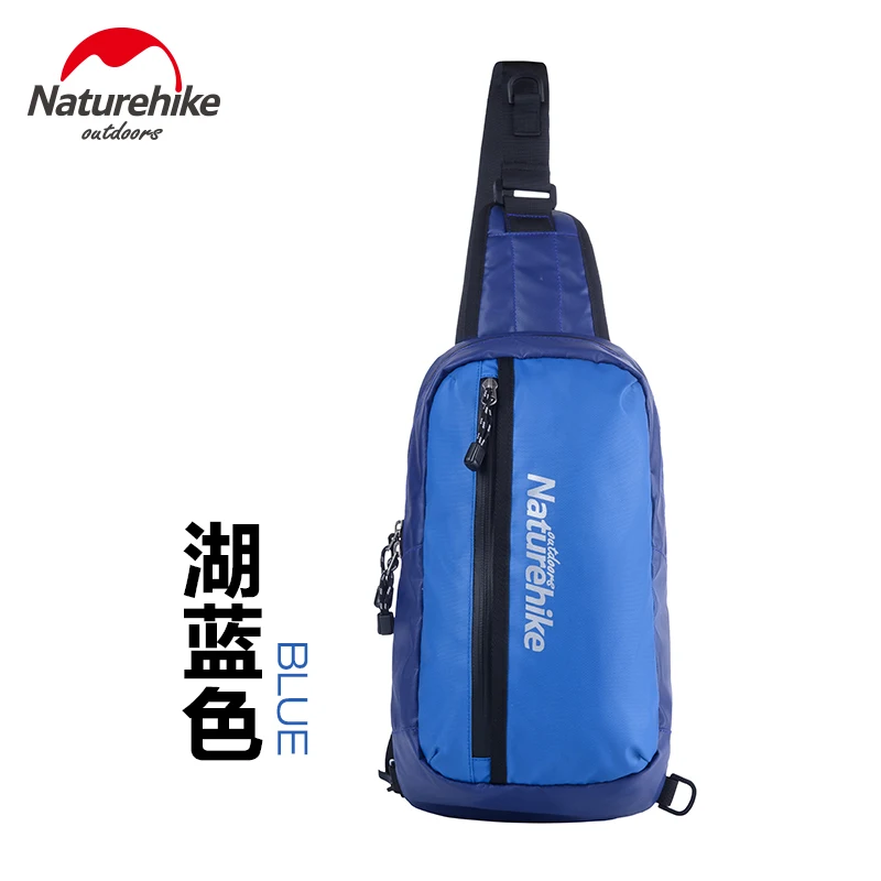 NatureHike фабричная Водонепроницаемая Наклонная Сумка через плечо, сумка-мессенджер, спортивная сумка на одно плечо, сумка для велоспорта - Цвет: Blue