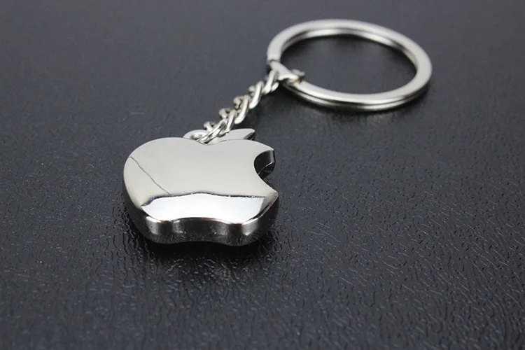 Новое поступление Новинка Сувенир Металлическая цепочка для ключей в виде яблока креативные подарки брелок с яблоком брелок с кольцом для ключей Автомобильный брелок для ключей