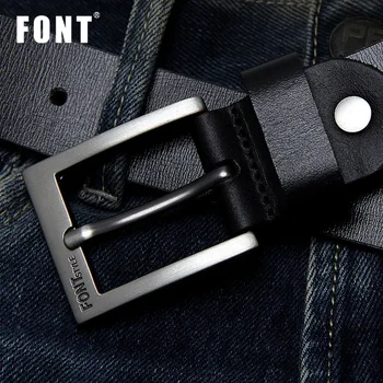 

FONT Dropship High Quality Genuine Leather Luxury Strap Male Belts For Men Jeans Casual Belt Pin Buckle Masculine Cummerbund