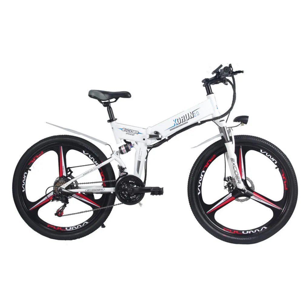 

48v 12ah Li-ion Battery 400w Motor Folding Electric Bike 21 Speed Gears Mountain Electric Bike Lcd System Ebike Cheap Price