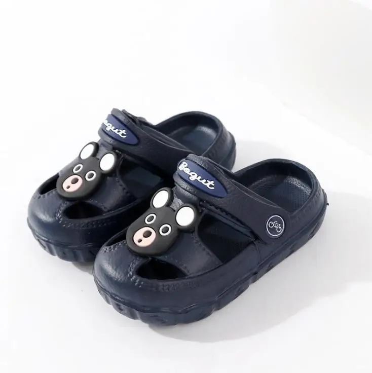 summer Children boys girls EVA Slippers five star Non-slip beach hole shoes different styles 140-180 XQ01 - Цвет: 0088-3 royal blue