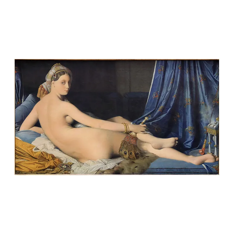 

Artist Hand-painted Quality Artwork Jean Auguste Dominique Ingres Oil Painting On Canvas grande-odalisque art paintings