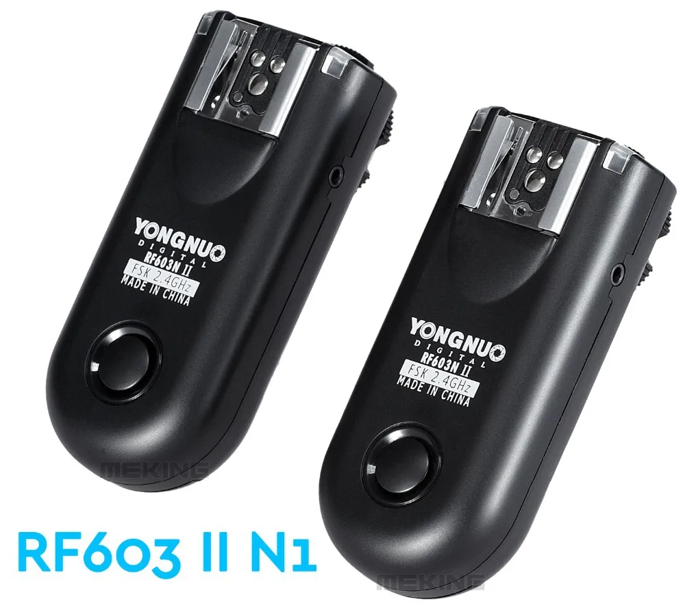 Беспроводной триггер для вспышки Yongnuo RF603 II N1 пульт дистанционного управления Nikon