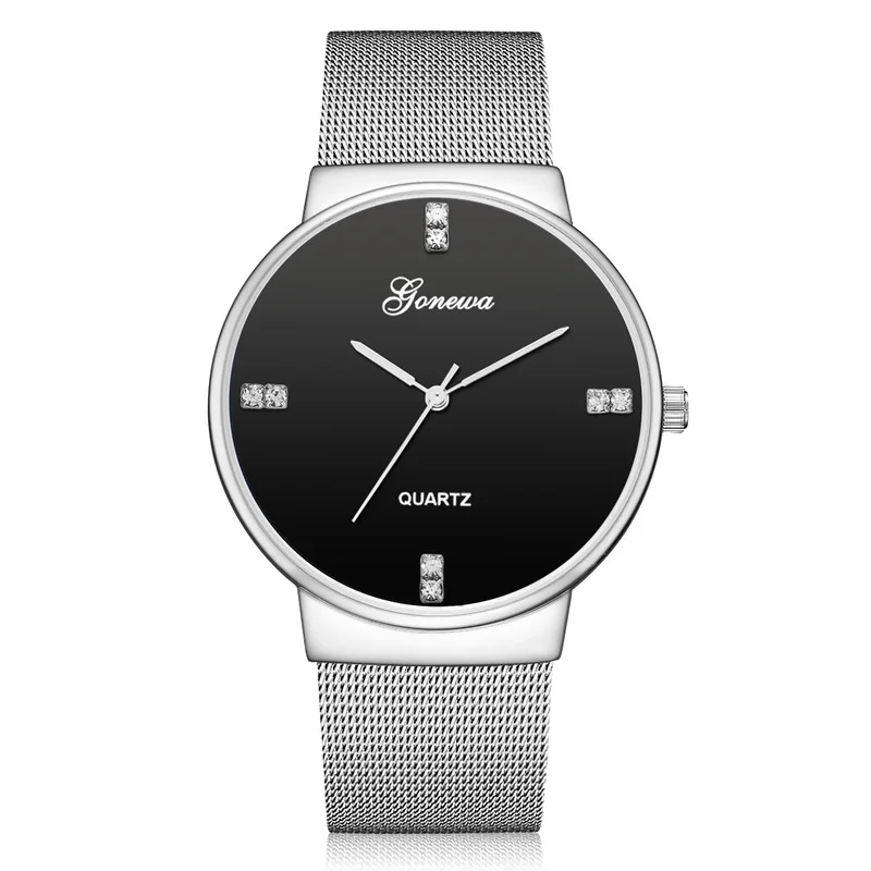 

New Men's Simple Mesh Belt Watch Fashion Student Quartz Watch