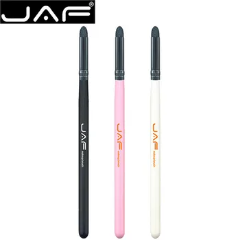 

JAF Brand White Handle High Quality Latex Sponge Brush Eye Shadow Blending Brushes for Face Make Up Black Aluminum Tube 3 Colors