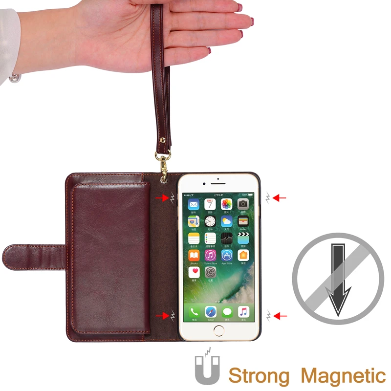 Musubo Натуральная Кожа телефон Case Для iPhone 8 Plus Роскошные Назад обложка для Apple чехлы