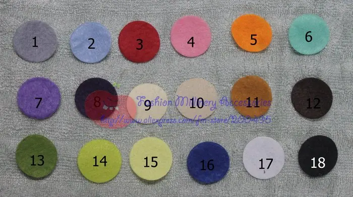 

[IuBuFiGo] Free Shipping 3*3cm Felt Circle Pads Felt Applique 300pcs/lot #18Color