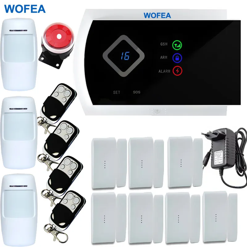 bilder für 9 Sprache IOS/Android APP 99 Wireless und 2 Verdrahtete zonen Smart Home Security GSM Alarm system bilder für 9 Sprache IOS/Android APP 99 Wireless und 2 Verdrahtete zonen Smart Home Security GSM Alarm system