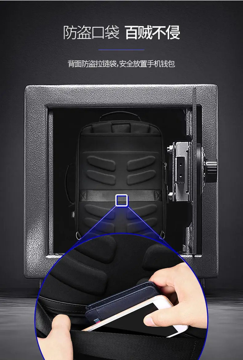 Мужской рюкзак для путешествий, рюкзак, уличный модный офисный рюкзак для ноутбука с USB зарядкой, корейский стиль