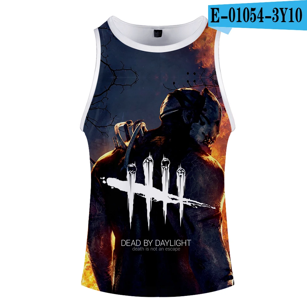 Dead By Daylight 3d топы с принтом Мужские Спортзалы, Бодибилдинг топы Harajuku Фитнес майка Мужская одежда для спортзала жилет - Цвет: picture color