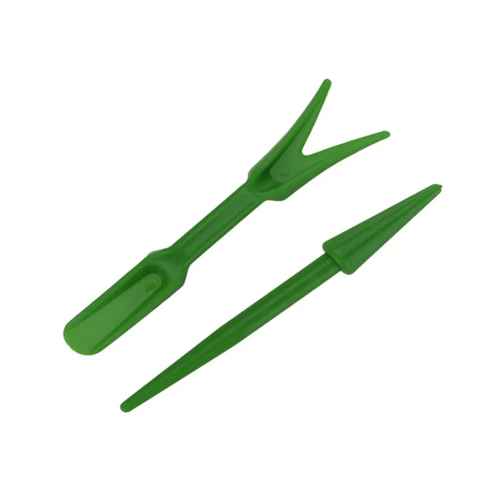 2шт устройство для трансплантации плантаторы инструмент для земляных работ инструменты для садоводства Детские лотки садовая сеялка инструменты сеялка строгальный станок# Q14R - Цвет: Зеленый