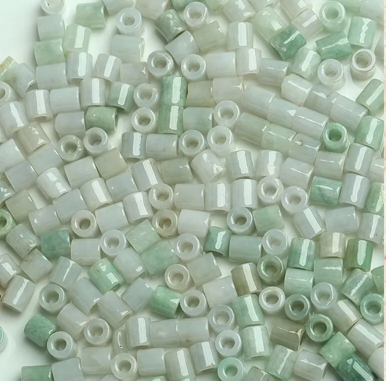 

20 pcs Chinese 100% A Grade Natural /Jadeite Circle Loose Beads 9mm