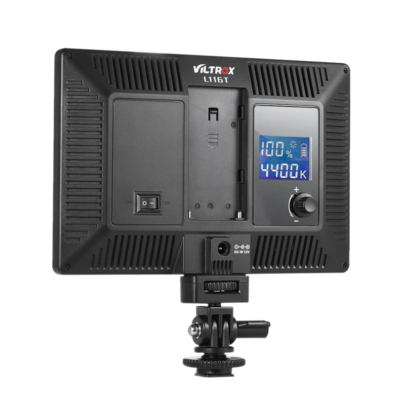 Viltrox L116T светодиодный светильник для фотосъемки s Studio ультратонкий ЖК-видео светильник+ F550 аккумулятор+ зарядное устройство для камеры DV видеокамеры