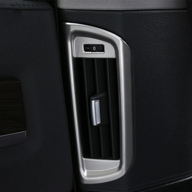 

Car styling For BMW 7 series F01 F02 Rear B pillar air conditioning AC Outlet frame sticker Cover Trim Interior Auto Accessories