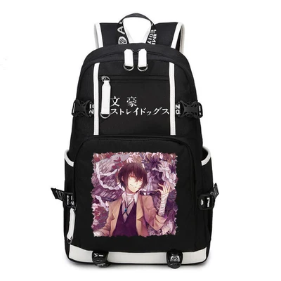 Bungo Stray DogsBackpack аниме Nakajima atсуши дазай Осаму Косплей нейлоновая школьная сумка