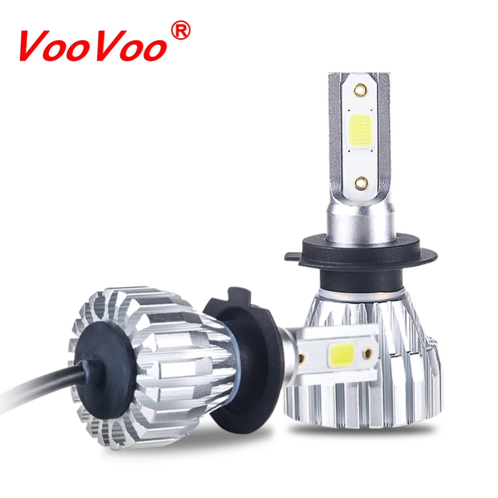 2Pcs 4300K 6500K H4 LED H7 H11 H8 9005 9006 H1 H3 HB3 HB4 COB K2 LED ...