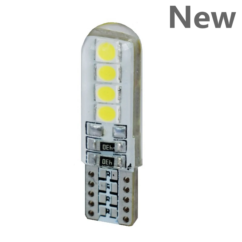 

Auto T10 W5W LED Bulb White 192 2825 168 501 8 SMD 3030 LED Waterproof Silicone Shell Car Lights Super Bright Wedge Marker Lamp