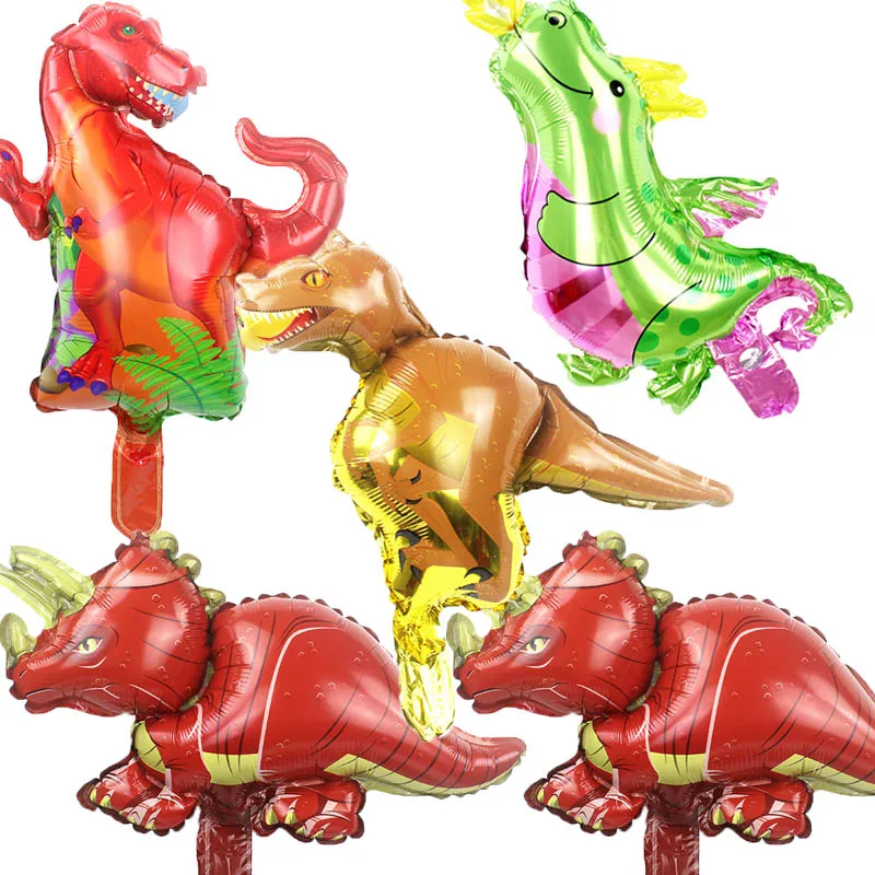 

wholesale 50pcs/lot 16inch Mini dinosaur balloon Cartoon Amnimal Birthday baby Party Decoration New Year Wedding Children Gift