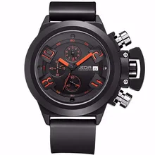 jedir hot Luxury Brand Military Watches Men Quartz Analog 3D Face Leather Clock Man Sports Watches