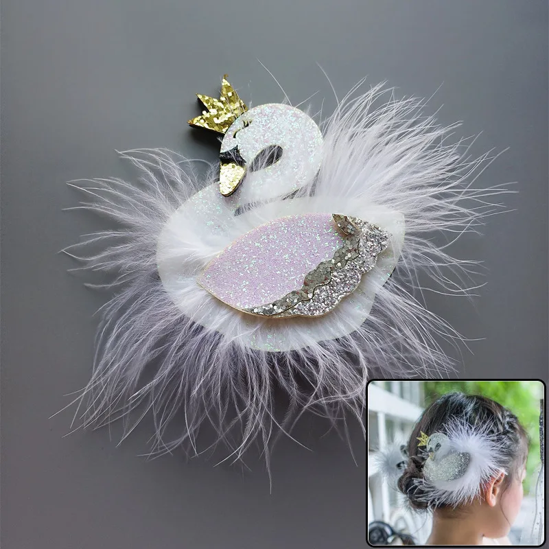 1 шт. детские заколки для волос в виде лебедя|girls hair accessories|hair accessoriesbaby hairpins |