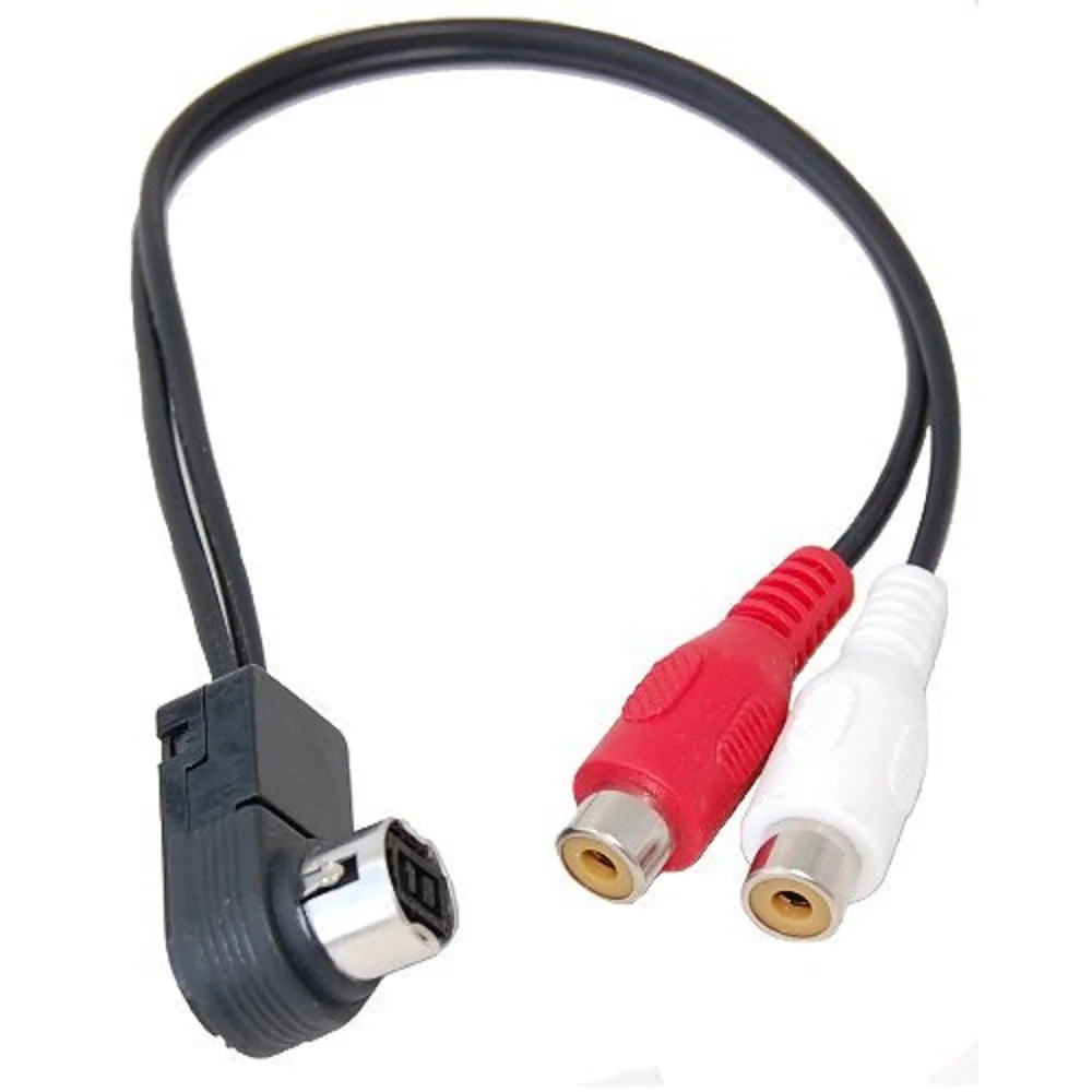 ALPINE AI-NET AUX INPUT ADAPTER CABLE LEAD HARNESS IPOD MP3 KCA-121B