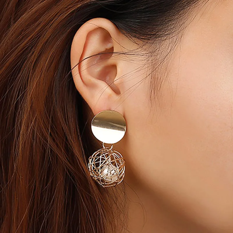 

2019 New Pattern Earrings for Women Vintage Big Earrings Punk Hip Hop Geometric Statement Earrings Gift for Girls Jewelry Wholes