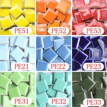 200 г/44 шт 20х20 мм квадратная фарфоровая мозаичная плитка 2 см X 20 см керамическая плитка DIY ремесло