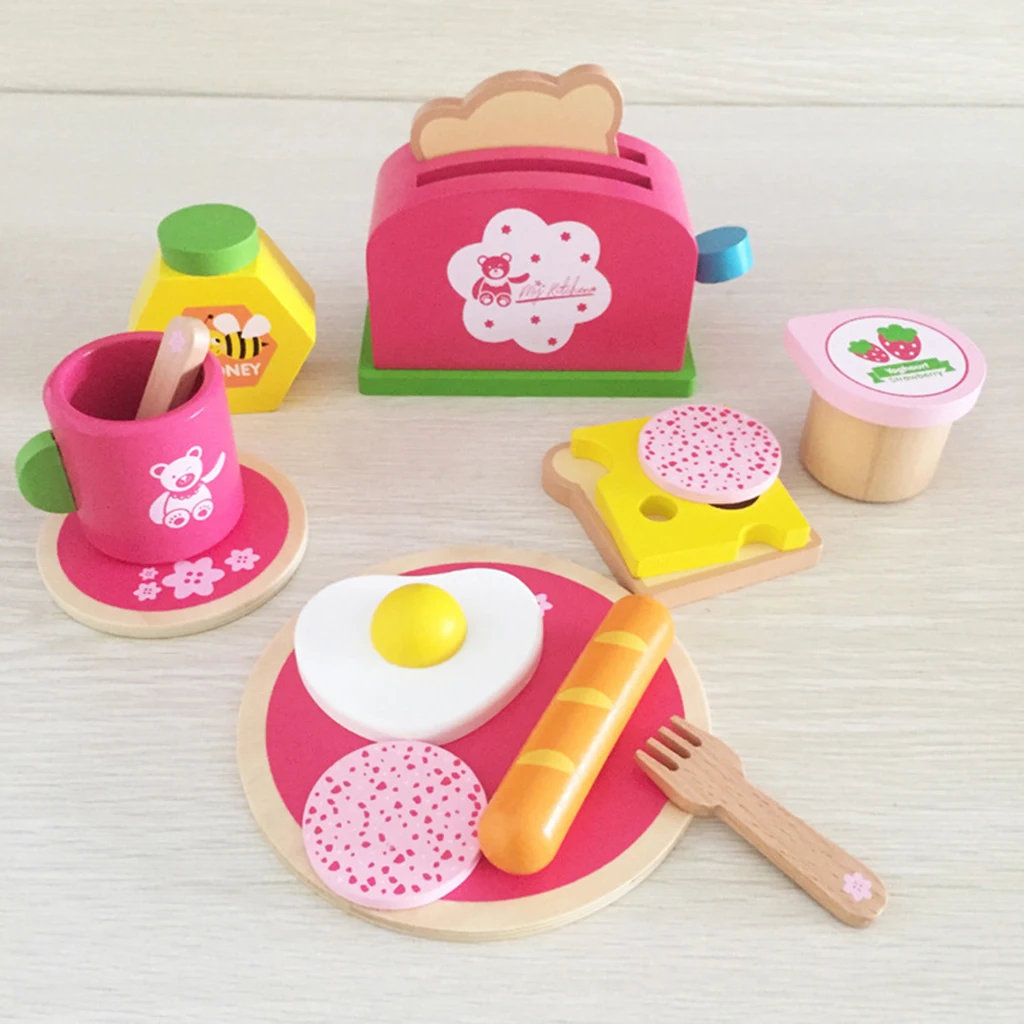 Baby Breakfast Maker-Mini Furniture Kitchen Imitation Toy Set Pretend Play Pretend Play Kitchen Toy