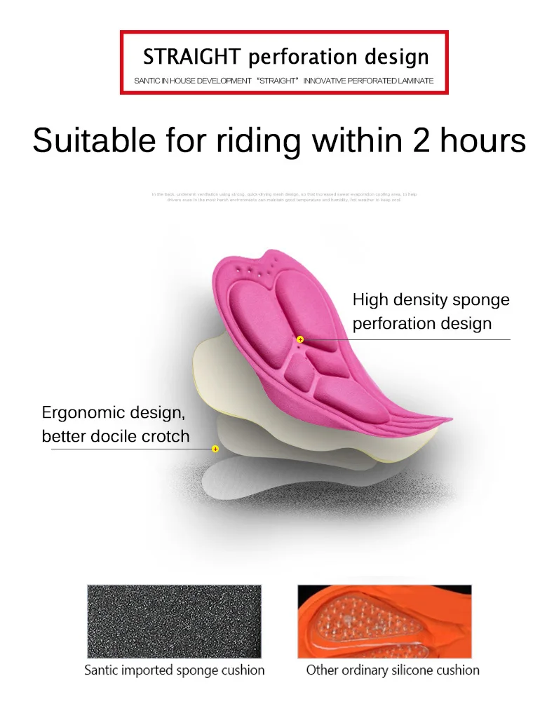 2018 Santic Summer Underwear Women Cycling Shorts Padded Bike Shorts Pro Team Road MTB Riding Bicycle Short Pants Downhill Sport (10)
