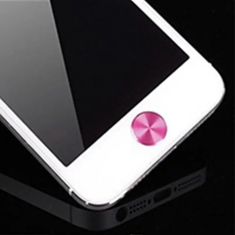 

New Fashion Colorful Aluminium Metal Touch ID Home Button Sticker Protector Keypad Keycap Sticker For iPhone 6 6s 7 6s 7 plus