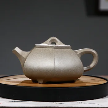 

Recommended by manufacturer wholesale authentic made recommended kung fu tea set clear grey mud six cubes gourd ladle