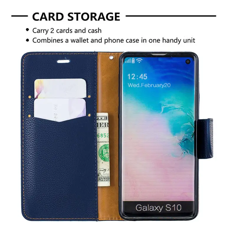 Чехол FLYKYLIN для Samsung Galaxy S10 S10e + Чехлы S9 Plus чехол на заднюю панель кожаный кошелек