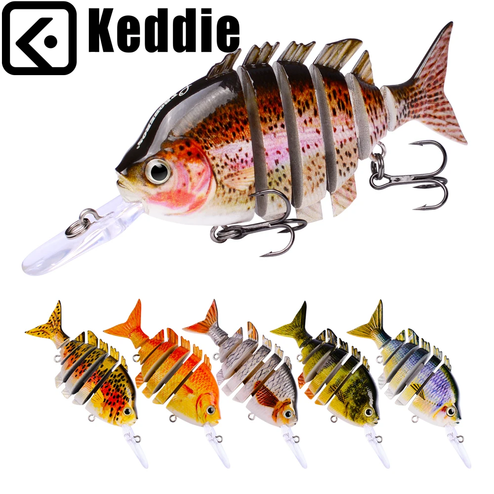 1PC New Swimbait 6 Sections Fishing Lures 13.67g-0.48oz/10cm--3.93&quot with 6# Hook Tackle 14 Colors Baits | Спорт и развлечения
